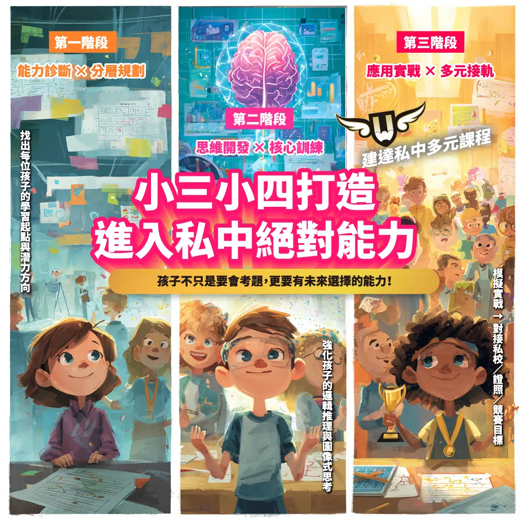 <松竹校> 小三小四，正是奠定關鍵基礎的時刻！