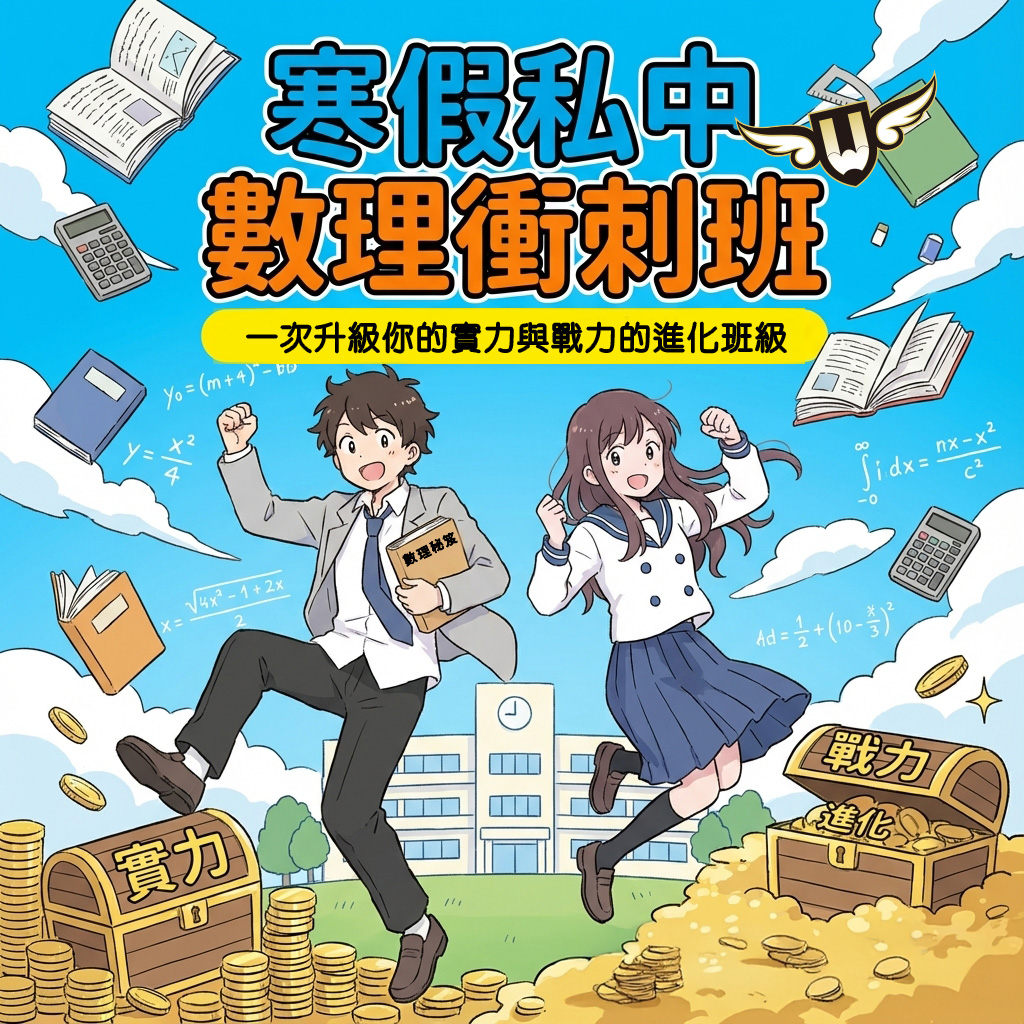 <松竹校>寒假不空過!升私中必備的數理實戰力